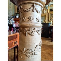 Kolumna w stylu barokowym. Poł. XIX w. Ceramika
